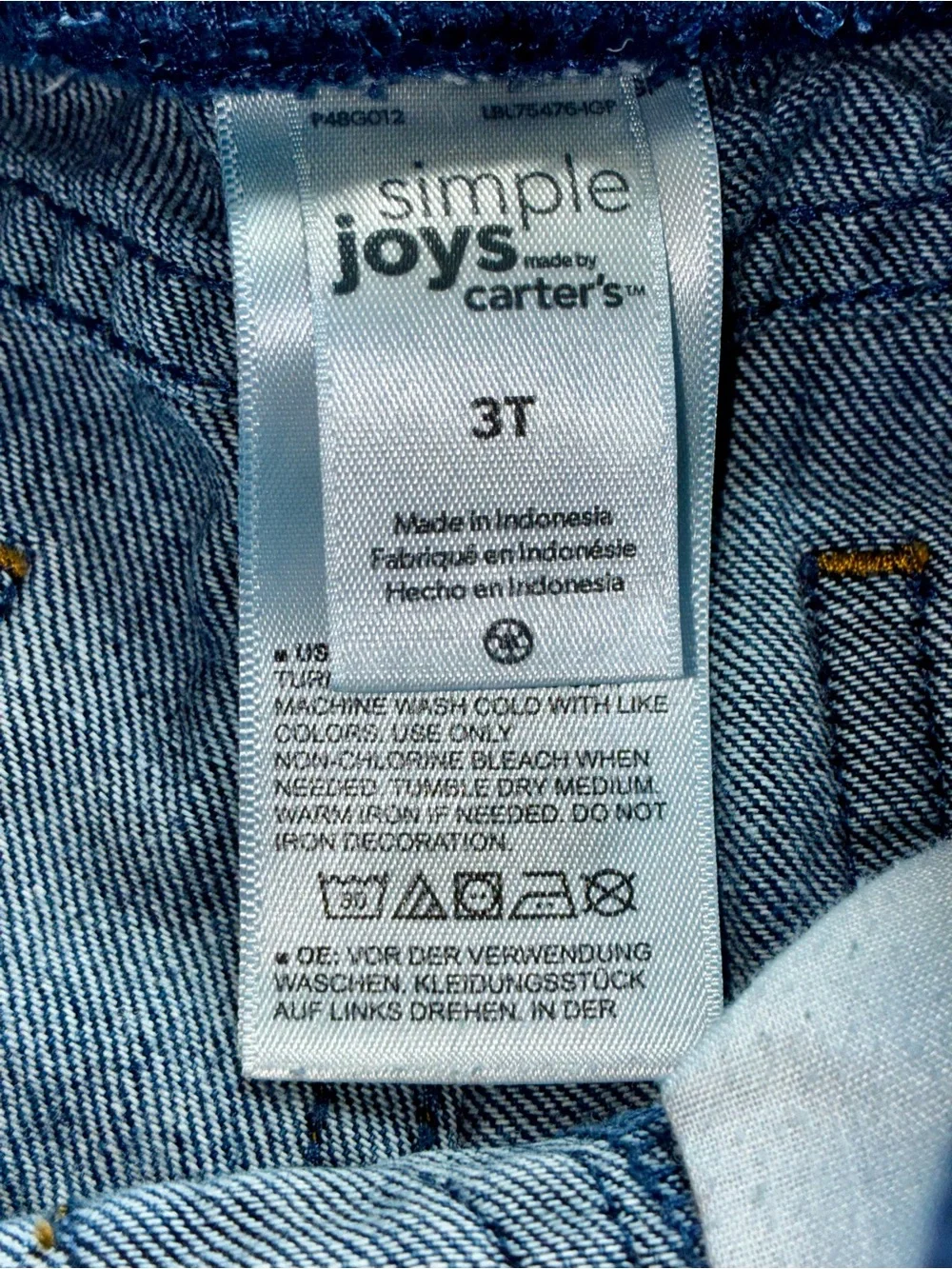Carter's Blue Pull-On Straight Jeans